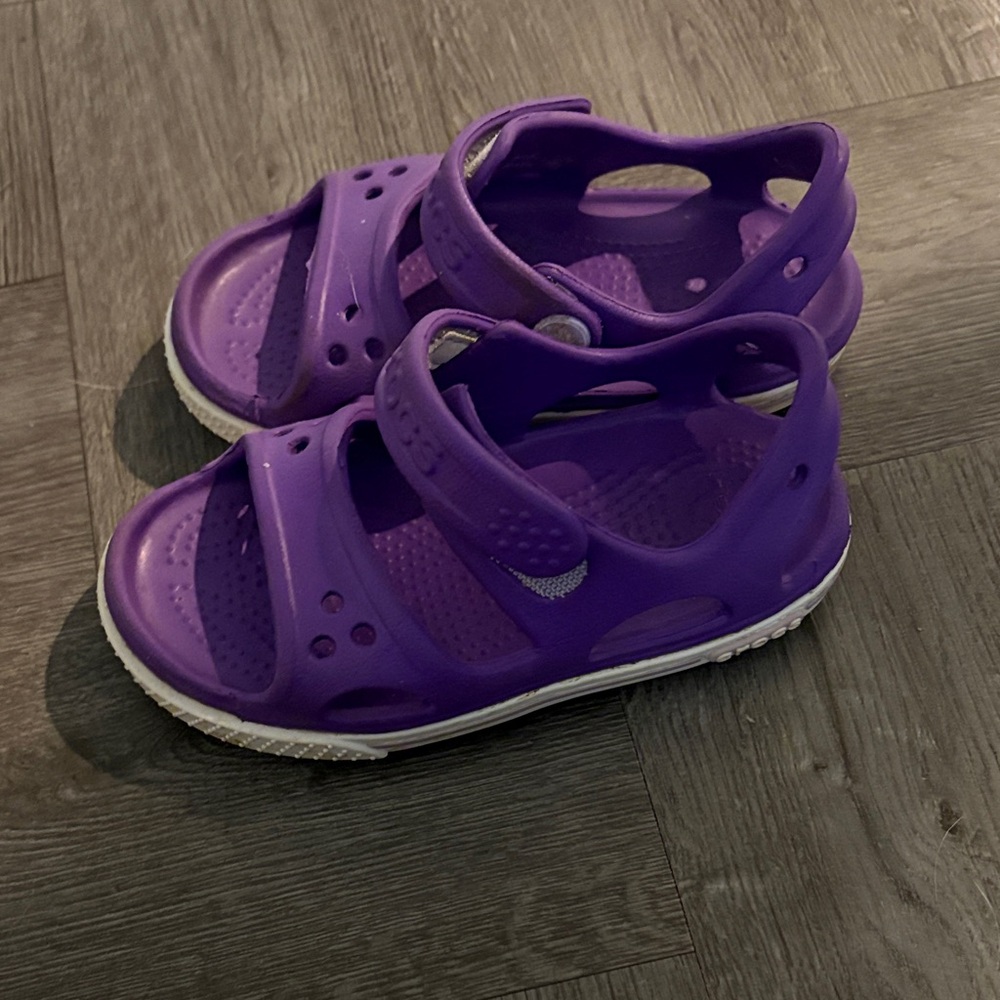 CROCS Kids Purple Sandals - Picture 5 of 5